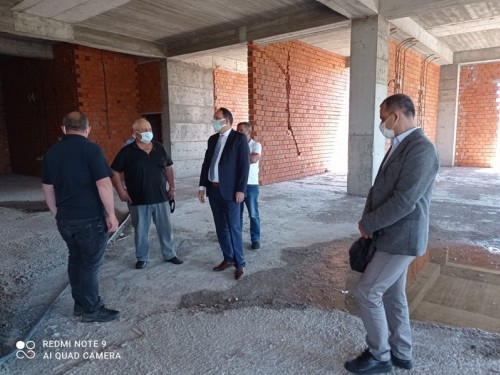 Kaymakam Cevdet ERTÜRKMEN Yeni Hükümet Konağı İnşaatımızda İncelemelerde Bulundu