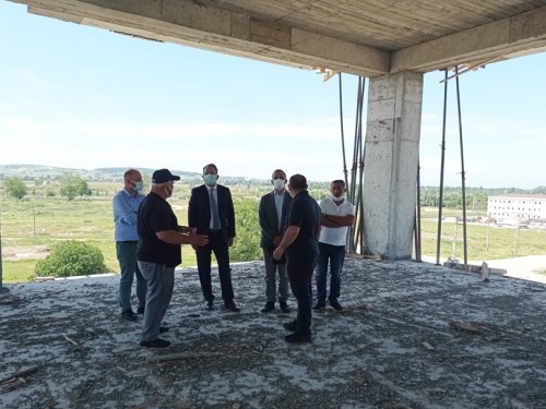 Kaymakam Cevdet ERTÜRKMEN Yeni Hükümet Konağı İnşaatımızda İncelemelerde Bulundu