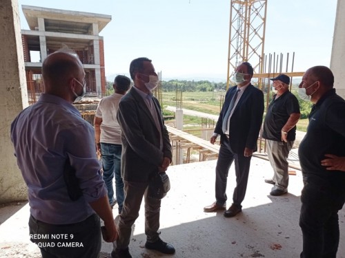 Kaymakam Cevdet ERTÜRKMEN Yeni Hükümet Konağı İnşaatımızda İncelemelerde Bulundu